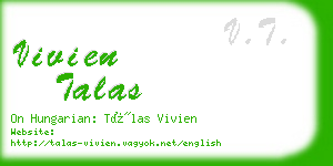 vivien talas business card